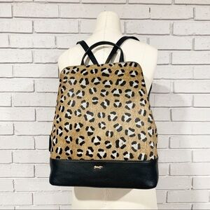 Paul Costelloe Animal Print Leather Backpack